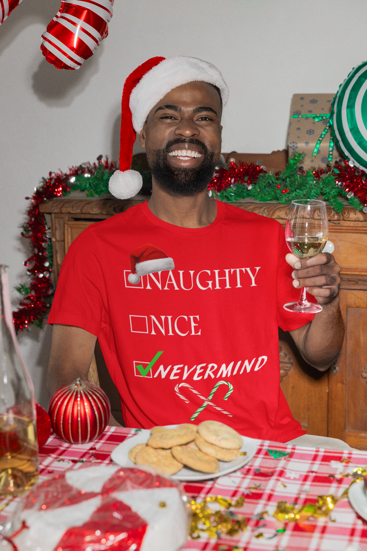 Christmas Shirt - Naughty Nice Nevermind