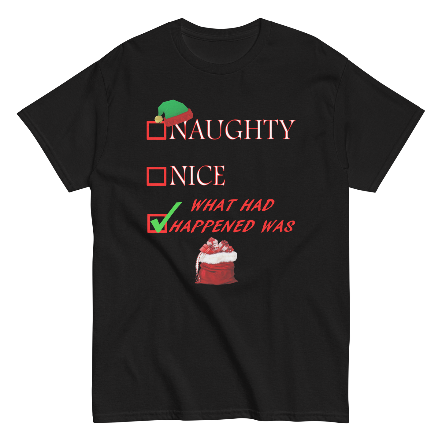 Christmas Shirt - Naughty Nice What Had Happened Was