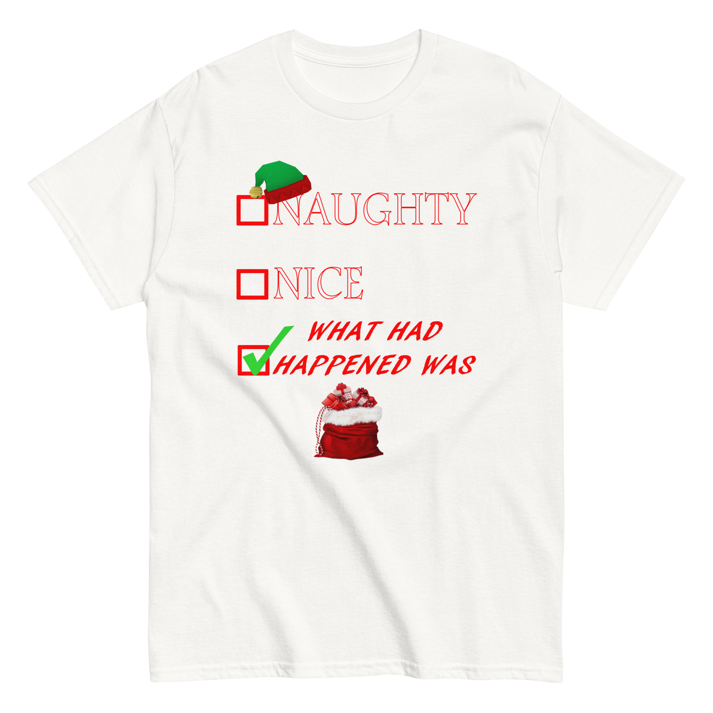 Christmas Shirt - Naughty Nice What Had Happened Was