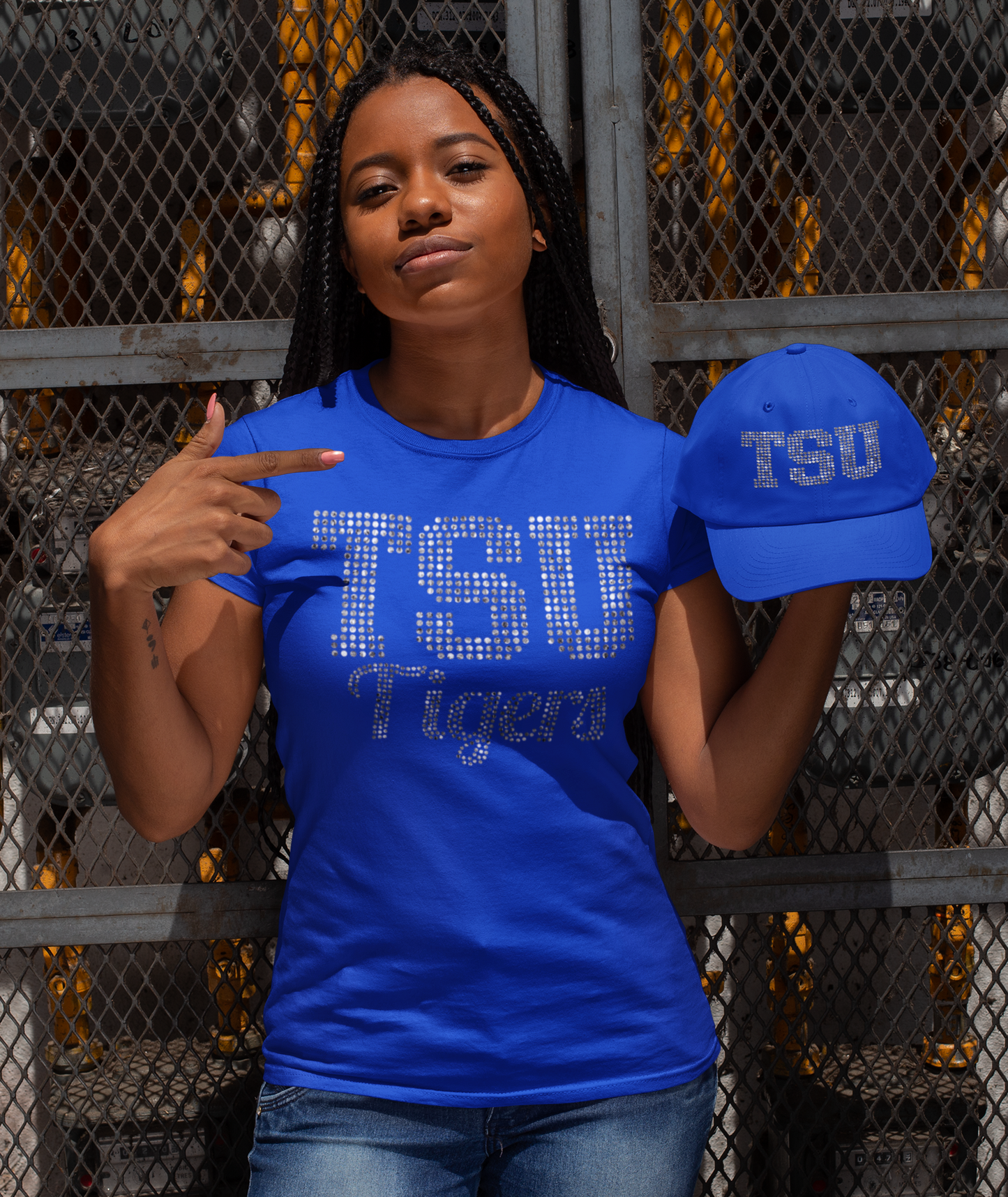 TSU Tigers Bling T-Shirt and Hat, Tennessee State University, HBCU, Black Culture