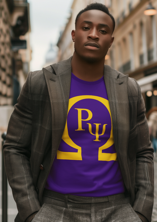 Omega Psi Phi T-Shirt, Customize Chapter, Greek Life, Fraternity, HBCU, Divine Nine, Black History, Q Dogs, Purple and Gold, Brotherhood