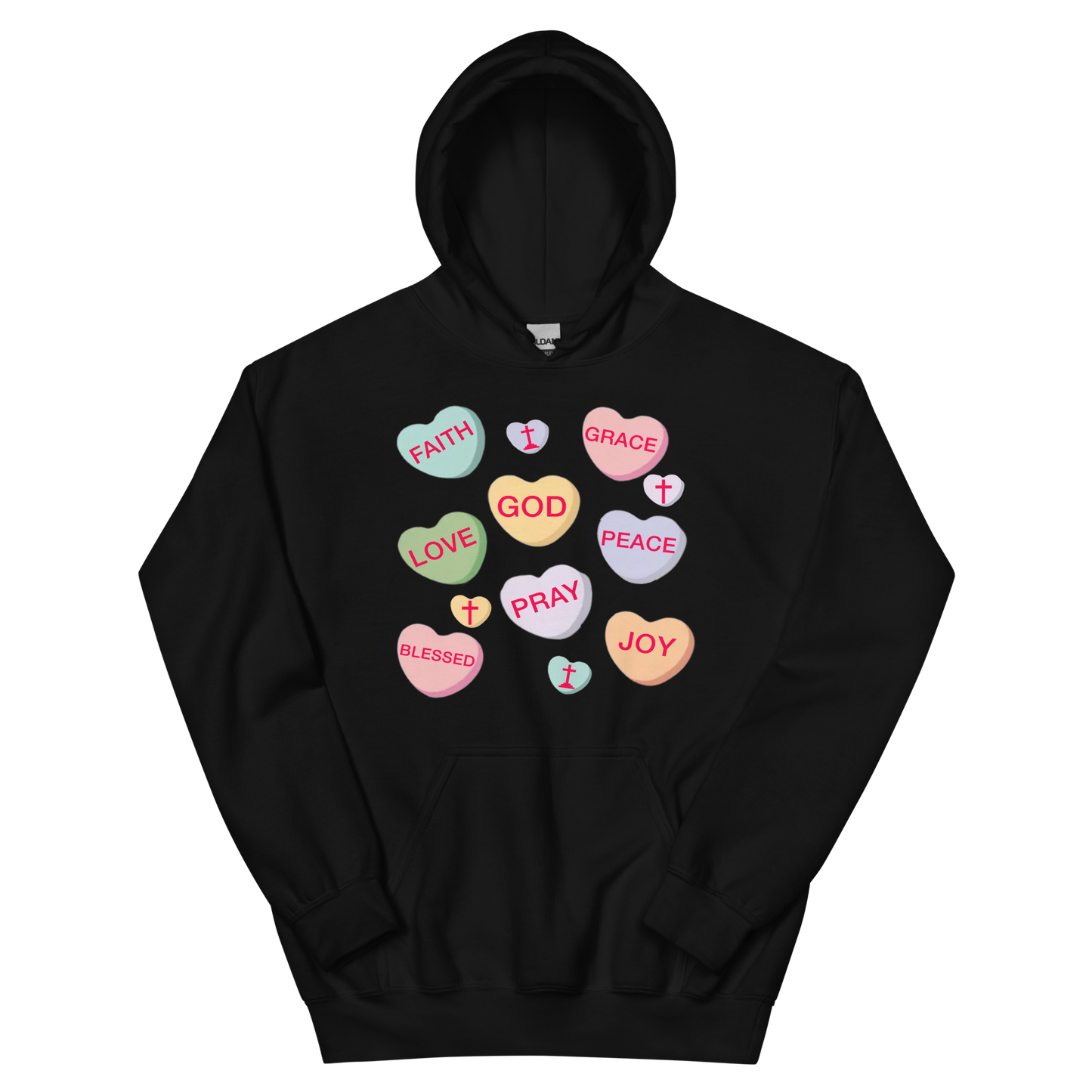GOD Is My Sweetheart Candy Valentine's Day Hoodie
