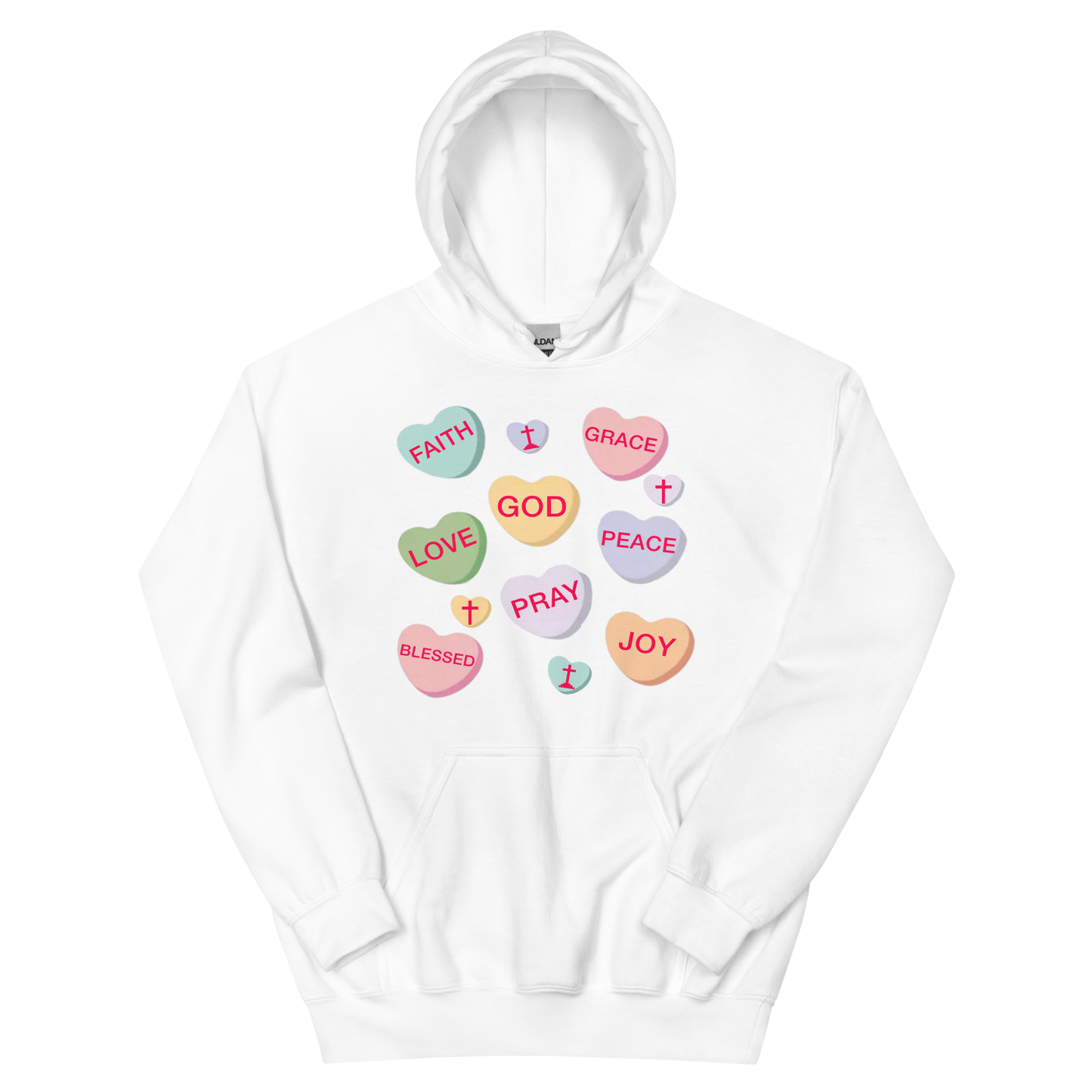 GOD Is My Sweetheart Candy Valentine's Day Hoodie