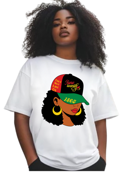 Juneteenth Shirt, Hat Girl, June 19th 1865, Emancipation Day, Black History Month,