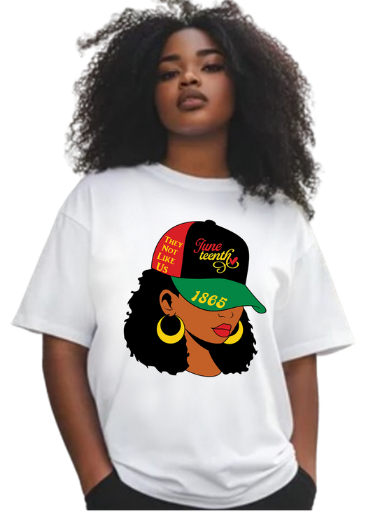 Juneteenth Shirt, Hat Girl, June 19th 1865, Emancipation Day, Black History Month,