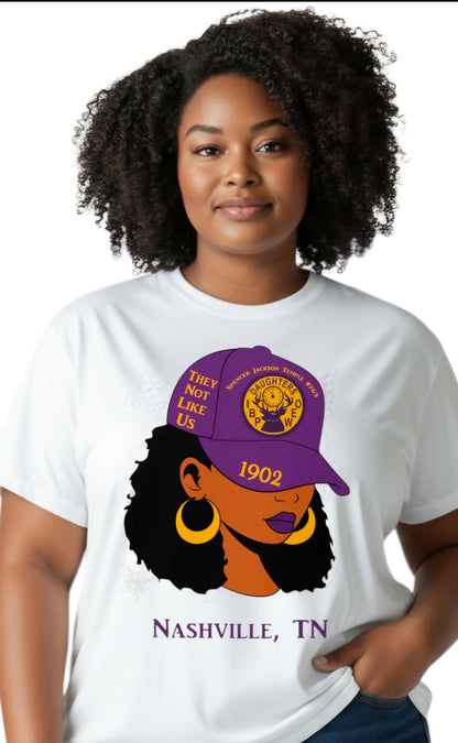 Daughters of Elks, They Not Like Us, Hat Girl, DOE, Unisex T-Shirt