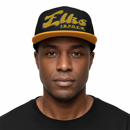Elks Embroidered Cap, IBPOEW, Adjustable Hat, Elkdom, African American Fraternity