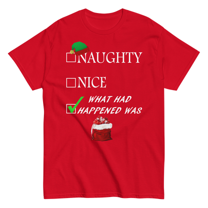 Christmas Shirt - Naughty Nice What Had Happened Was