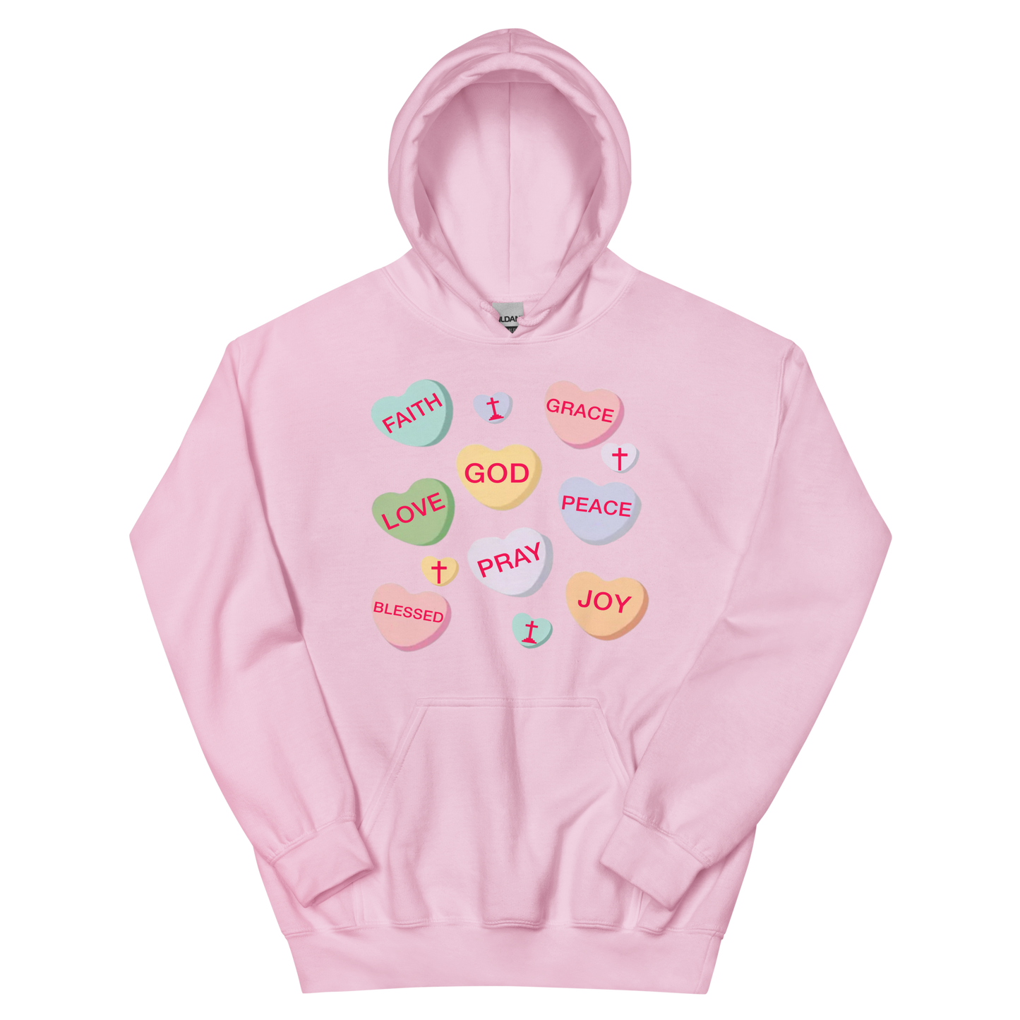 GOD Is My Sweetheart Candy Valentine's Day Hoodie