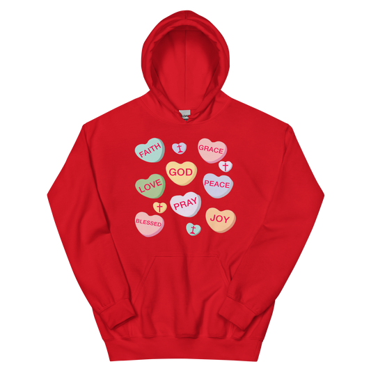 GOD Is My Sweetheart Candy Valentine's Day Hoodie